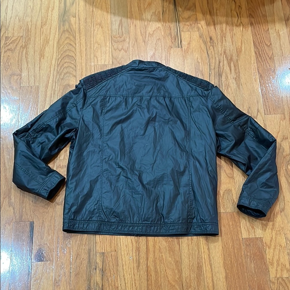 Black Lightweight JacketSize XL Harley Davidson Pockets Shoulder detail Cotton - Picture 10 of 16
